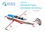 1/48 Quinta Studio Yak-52 3D-Printed Interior, Full Set (for ARK kit) 48019