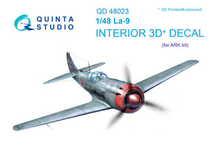 1/48 Quinta Studio La-9 3D-Printed Interior (for ARK kit) 48023
