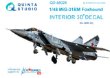 1/48 MiG-31BM  3D-Printed & coloured Interior on decal paper (for AMK kit) 48028
