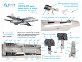 1/48 Quinta F/A-18F early 3D-Printed Interior (for Hasegawa kit) 48050