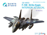 1/48 Quinta Studio F-15E 3D-Printed Interior (for Revell kit) 48052