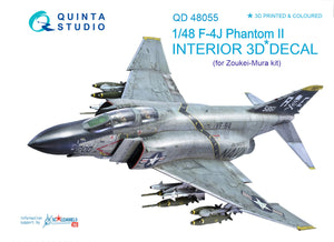 1/48 Quinta Studio F-4J 3D-Printed Interior (for ZM SWS kit) 48055