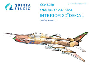 1/48 Quinta Studio Su-17M4/22M4 3D-Printed Interior (for Kitty Hawk kit) 48056