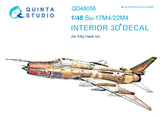 1/48 Quinta Studio Su-17M4/22M4 3D-Printed Interior (for Kitty Hawk kit) 48056