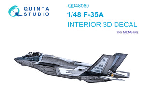 1/48 Quinta Studio F-35A 3D-Printed Interior (for Meng kit) 48060