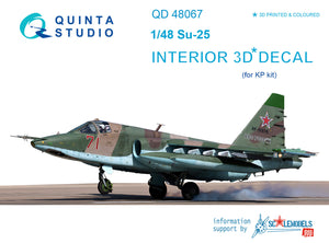 1/48 Quinta Studio Su-25 3D-Printed interior (for KP kit) 48067