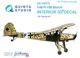 1/48 Quinta Studio Fi-156 3D-Printed Interior (for Tamiya  kit) 48078