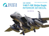 1/48 Quinta Studio F-15E 3D-Printed Interior (for GWH kit) 48090