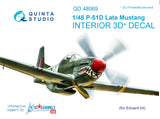 1/48 Quinta Studio P-51D (Late) 3D-Printed Interior (for Eduard kit) 48069