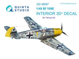 1/48 Quinta Studio Bf 109E 3D-Printed Interior (for Tamiya kit) 48097