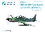 1/48 Quinta Studio EMB-314 Super Tucano 3D-Printed Interior (for Hobby Boss kit) 48101