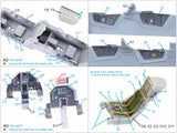 1/48 Quinta Mirage 2000N full set 3D-Printed Interior (for Kinetic kit) 48117