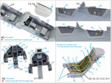 1/48 Quinta Mirage 2000-5B full set 3D-Printed Interior (for Kinetic kit) 48118