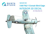 1/48 Quinta Studio F4U-1 Birdcage Corsair 3D-Printed Interior (for Hobby Boss) 48126