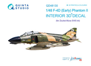 1/48 F-4D Early 3D-Printed Interior (for ZM SWS kits) 48130