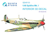 1/48 Quinta Studio Spitfire Mk.I 3D-Printed Interior (for Eduard kit) 48133