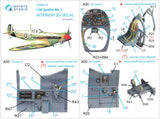 1/48 Quinta Studio Spitfire Mk.I 3D-Printed Interior (for Eduard kit) 48133
