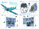 1/48 Quinta Studio Spitfire PR.XIX 3D-Printed Interior (for Airfix kit) 48144