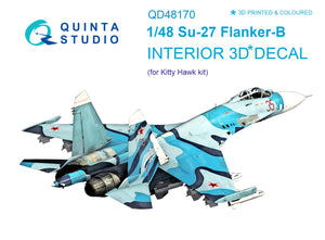 1/48 Quinta Studio Su-27 3D-Printed Interior (for Kitty Hawk kit) 48170