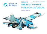 1/48 Quinta Studio Su-27 3D-Printed Interior (for Kitty Hawk kit) 48170