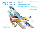 1/48 Quinta Studio Albatros D.III 3D-Printed Interior (for Eduard kit) 48174