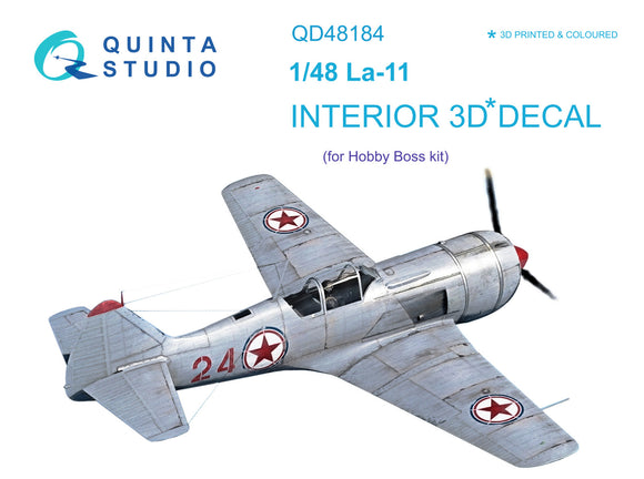 1/48 Quinta Studio La-11 3D-Printed Interior (for HobbyBoss kit) 48184