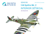 1/48 Quinta Studio Spitfire Mk.V 3D-Printed Interior (for Eduard kit) 48189