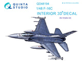 1/48 F-16C 3D-Printed Interior (for Kinetic kit) 48194