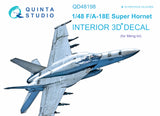 1/48 F/A-18E Super Hornet 3D-Printed Interior (for Meng kit) 48198