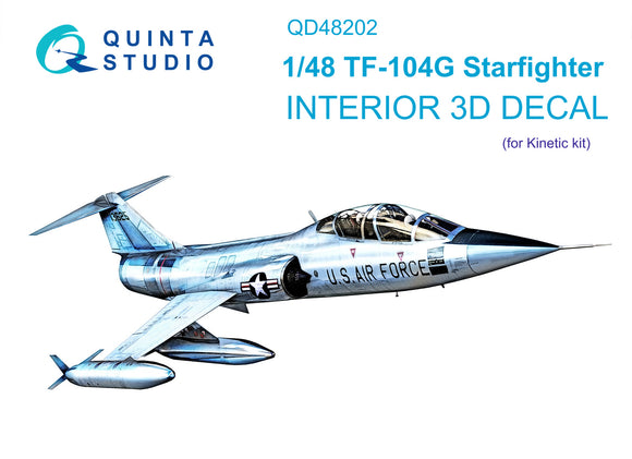 1/48 Quinta TF-104G 3D-Printed Interior (for Kinetic kit) 48202