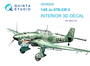 1/48 Quinta Studio Ju 87B-2/R-2 3D-Printed Interior (for Italeri kit) 48206