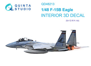 1/48 Quinta Studio F-15B 3D-Printed Interior (for GWH kit) 48213