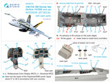 1/48 Quinta Studio F/A-18D 3D-Printed Interior with resin parts (for Kinetic kit) 48216