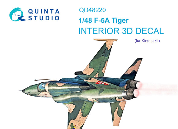 1/48 Quinta Studio F-5E-3 3D-Printed Interior (Kinetic) 48220