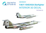 1/48 Quinta F-104S/ASA 3D-Printed Interior (for Kinetic kit) 48223