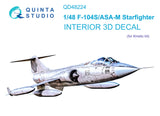 1/48 Quinta F-104S/ASA-M 3D-Printed Interior (for Kinetic kit) 48224