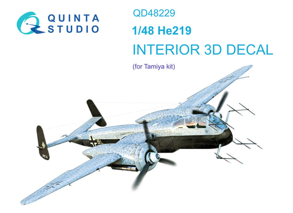 1/48 Quinta Studio He 219 3D-Printed Interior (for Tamiya kit) 48229