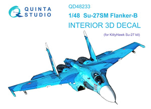 1/48 Quinta Studio Su-27SM 3D-Printed Interior (for Kitty Hawk kit) 48233