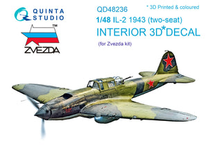 1/48 IL-2 1943 2 seat 3D-Printed Interior (for Tamiya kit) 48236
