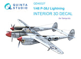1/48 Quinta Studio P-38J 3D-Printed Interior (for Tamiya kit) 48327