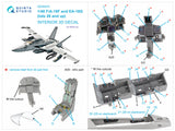 1/48 F/A-18F Late / EA-18G Super Hornet 3D-Printed Interior (for Meng kit) 48243