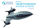 1/48 Quinta Studio SR-71A 3D-Printed Interior (for Revell kit) 48244