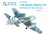 1/48 Quinta Studio Meteor F.8 3D-Printed Interior (for Airfix kit) 48246