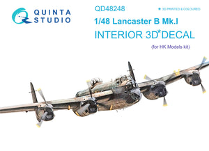 1/48 Quinta Studio Lancaster B Mk.I 3D-Printed Interior (HK Models) 48248