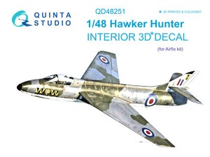 1/48 Quinta Hawker Hunter 3D-Printed Interior (for Airfix kit) 48251