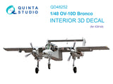 1/48 Quinta Studio OV-10D Bronco 3D-Printed Interior (for ICM kit) 48252