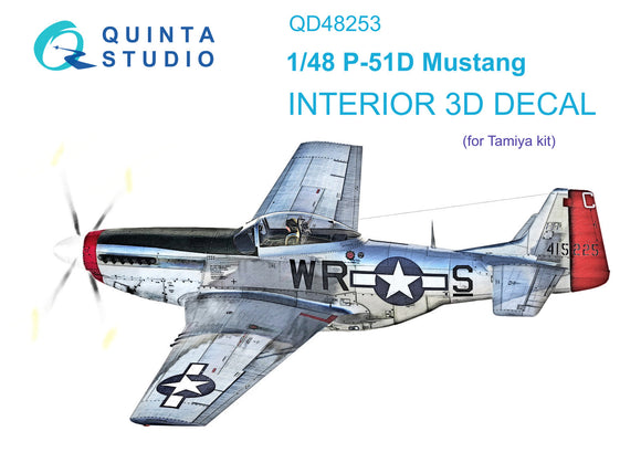 1/48 Quinta Studio P-51D 3D-Printed Interior (for Tamiya kit) 48253