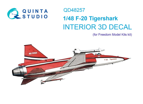 1/48 F-20 Tigershark 3D-Printed Interior (Freedom Model) 48257