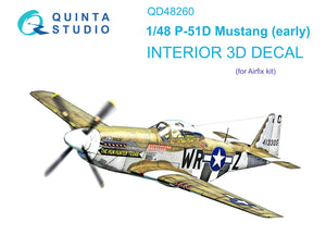 1/48 P-51D Early 3D-Printed Interior (for Tamiya kit) 48260