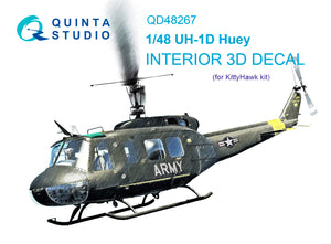 1/48 Quinta Studio UH-1D  3D-Printed Interior (for Kitty Hawk kit) 48267